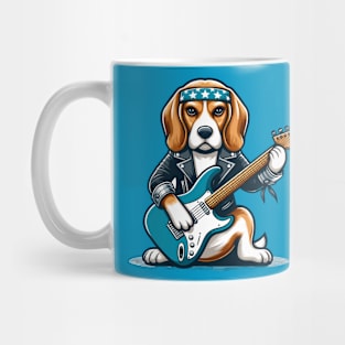 Beagle Playing Guitar Mug